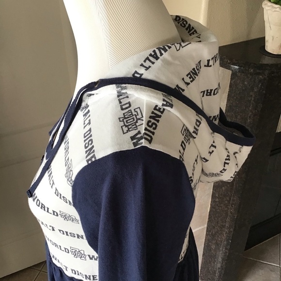 Disneyland Resort Dress MEDIUM Hoodie Walt Disney World ‘71 Navy Blue White RARE - Picture 8 of 16